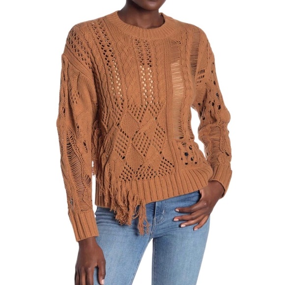 360 Cashmere Sweaters - New with Tags 360 Cashmere Women’s Carmel Tenley Cable Knit Neutral Soft Sweater